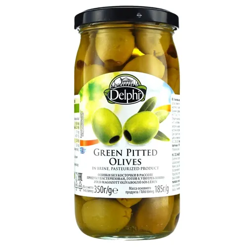 Оливки Delphi без кісточки в розсолі 350г