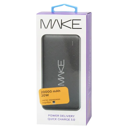 Павербанк Make 20W PD+QC 20000мАг