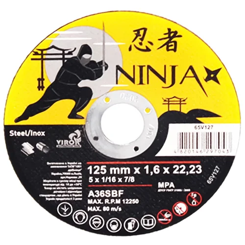 Диск Virok Ninja відрізний по металу 125*1,6мм