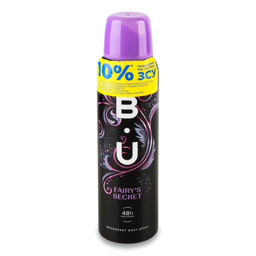Дезодорант Fairy's Secret B.U. 150мл, спрей, в/к