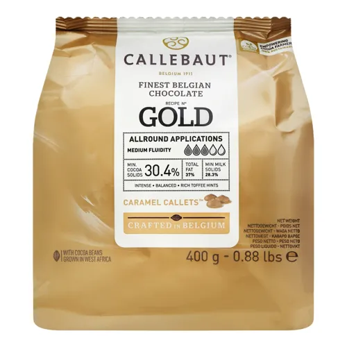 Шоколад 30.4% білий Gold Callebaut м/у 400г