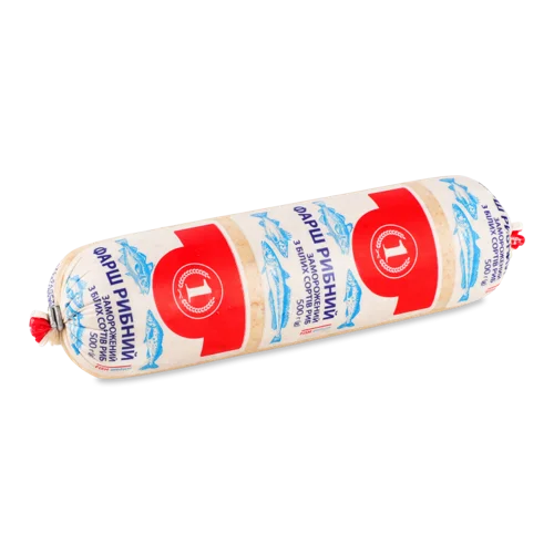 Рибний Фарш В/ґ Заморожений Білих Сортів, ТМ "1", 500г