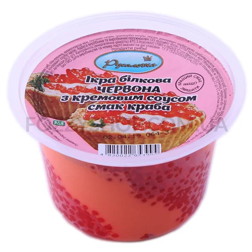 Ікра білкова Русалочка черв з крем соус см краба,180г
