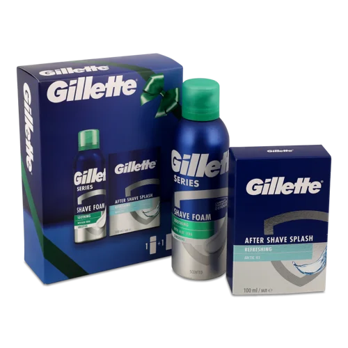 Гель для Гоління Sensitive 200 мл + Лосьйон Arctic Ice 100 мл Gillette, для чутливої шкіри
