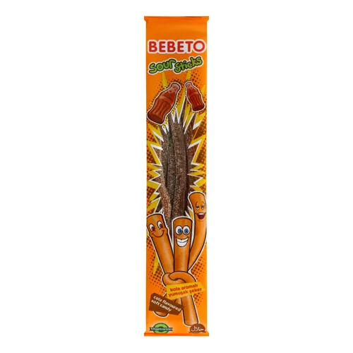 Мармелад жувальний Kola Sour Sticks Bebeto м/у 35г