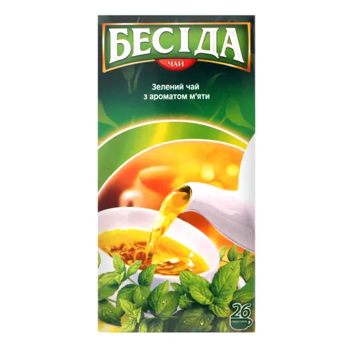 Чай зелений з ароматом м'яти Бесіда