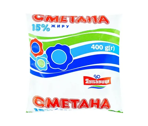 Сметана Лукавиця 15% п/е, 400г