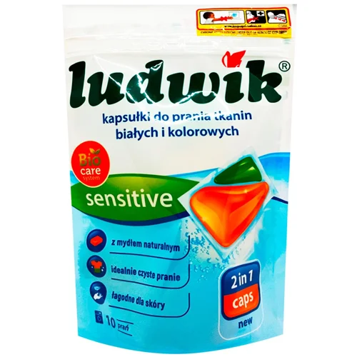Капсули для прання Ludwik Sensitive 2в1 10шт