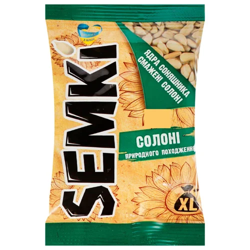 Насіння соняшника Semki смажене солоне 75г