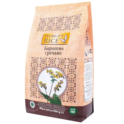 Борошно World's Rice гречане 900г