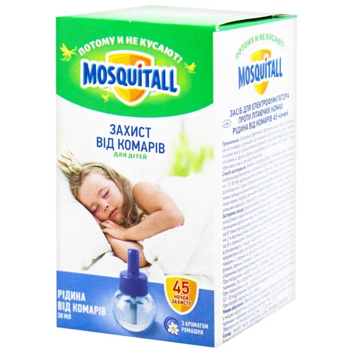 Рідина від комарів Mosquitall Ніжний захист для дітей 45 ночей 30мл