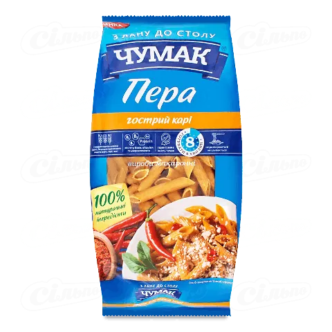 Вироби макаронні «Чумак» «Пера» гострий карі, 350г