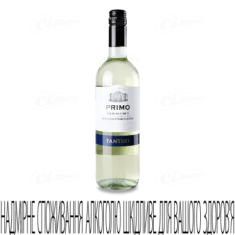 Вино Fantini Primo Malvasia-Chardonnay біле сухе, 750мл