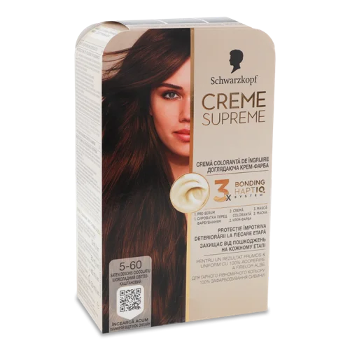 Крем-фарба Для Волосся Creme Supreme №5-60 Schwarzkopf, 1шт