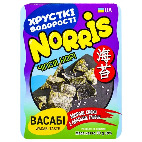 Чіпси норі Norris з васабі 50г