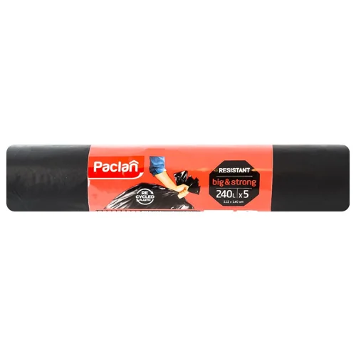 Пакети для смiття Paclan Big&Strong 240л 5шт