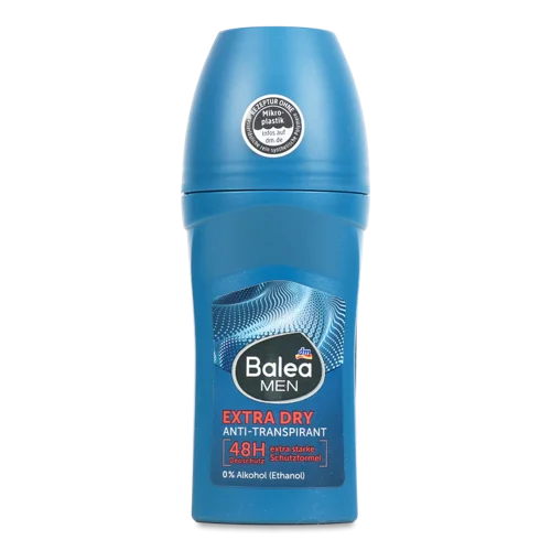 Дезодорант Роликовий Balea Men Extra Dry, Вищий ґатунок, Пластикова Пляшка