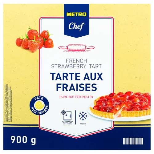 Тарт Metro Chef полуничний 900г