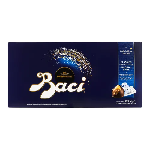 Цукерки праліне з темного шоколаду з лісовим горіхом Baci