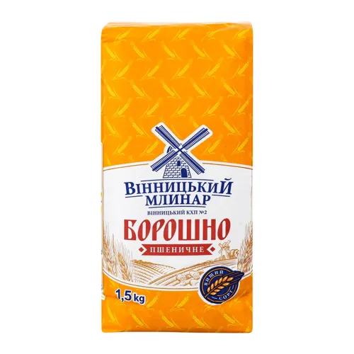Борошно пшеничне Вінницький Млинар м/у 1.5кг