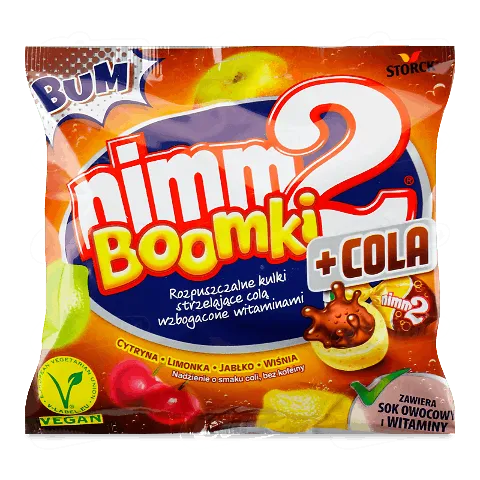 Цукерки nimm 2 Boomki «Фрукти-кола» жувальні, 90г