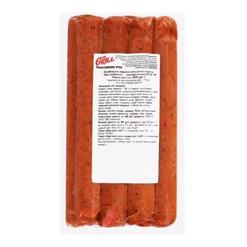 Ковбаски варені заморожені Mr.Grill вищого ґатунку 600г