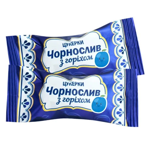 Цукерки Пригощайся Чорнослив з волоським горiхом