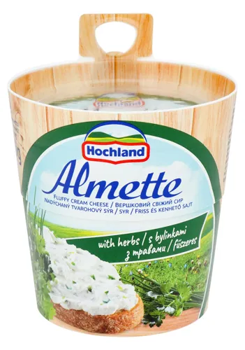 Сир 60% вершковий з травами Almette Hochland 150г