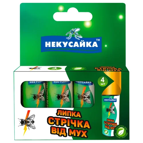 Стрічка липка Некусайка від мух 4шт