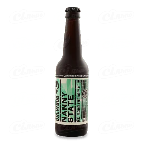 Пиво BrewDog Nanny State світле безалкогольне, 0,33л