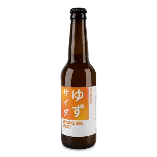 Сік Газований Нефільтрований Пастеризований Яблучний Sparkling Yuzu Berryland, 0.33л