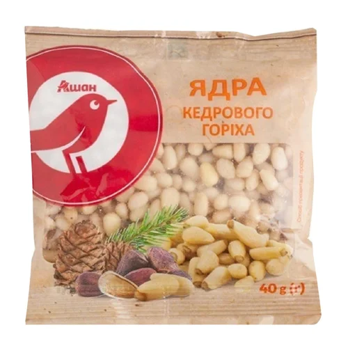 Горіх кедровий Auchan ядро 40г