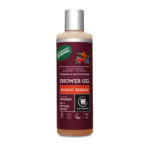 Гель для Душу Органічний Nordic Berries Urtekram, Натуральний, 250мл