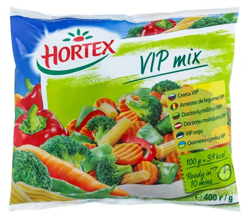 Суміш овочева швидкозаморожена VIP mix Hortex м/у 400г
