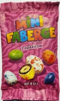 Драже Міні Фаберже з арахісом 80г