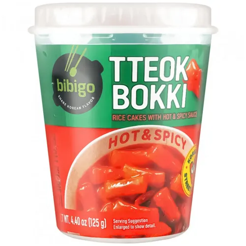 Токпокі Bibigo гострі в стакані 125г