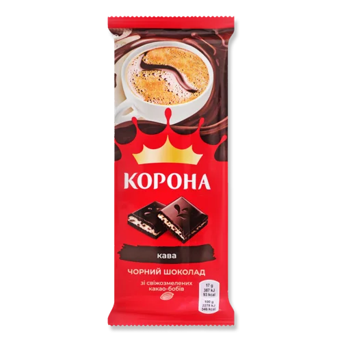 Шоколад Чорний З Кремовою Начинкою Кава, м/у 85г