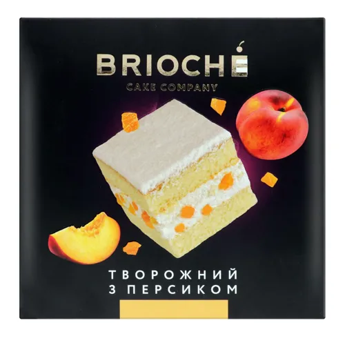 Торт Творожний з персиком Brioche