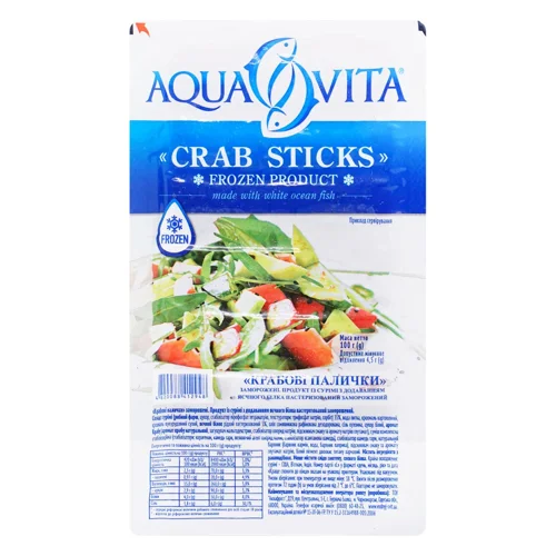 Крабові палички Aqua Vita заморожені 100г