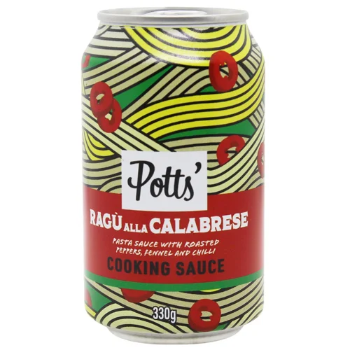 Соус Potts' Ragu Alla Calabrese зі смаженим перцем, фенхелем і чилі для пасти 330г
