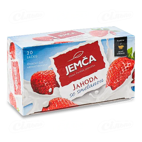 Чай фруктовий Jemca Полуниця з вершками, 20*2г
