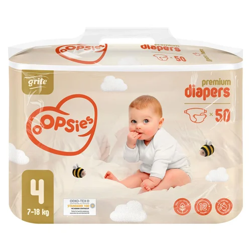 Підгузки Grite Oopsies 4 7-18кг 50шт