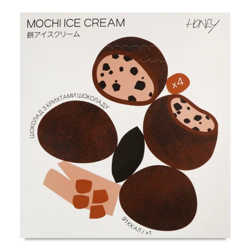 Морозиво Шоколадне З Крихтами Шоколаду, Вищого Ґатунку, Картонна Упаковка, 152г