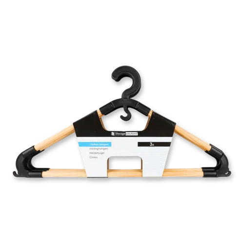 Вішак Для Одягу Дерево 43х20см №34100040 Storage Solutions 3шт