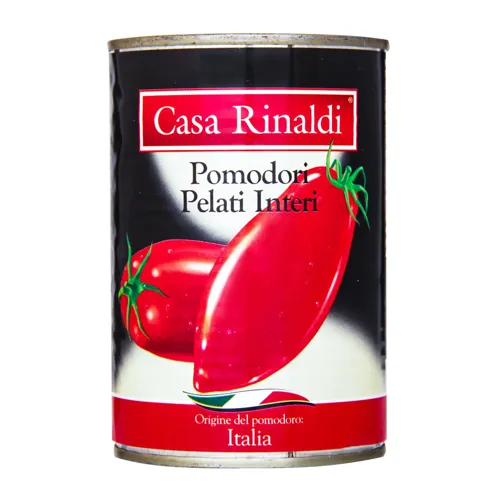 Томати очищені у власному соку Casa Rinaldi з/б 400г