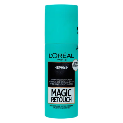 Спрей тонуючий L'oreal Paris Magic Retouch Roots чорний 75мл