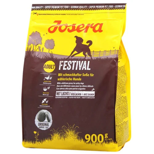 Корм сухий Josera Festival з лососем для вибагливих собак 900г