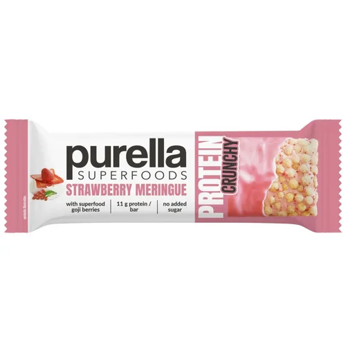 Батончик протеїновий Purella Superfoods Crunchy Strawberry Meringue 45г