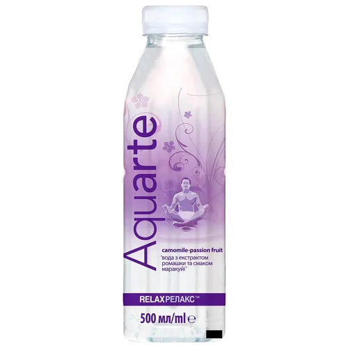 Напій негазований Aquarte Релакс маракуйя з екстрактом ромашки 0,5л