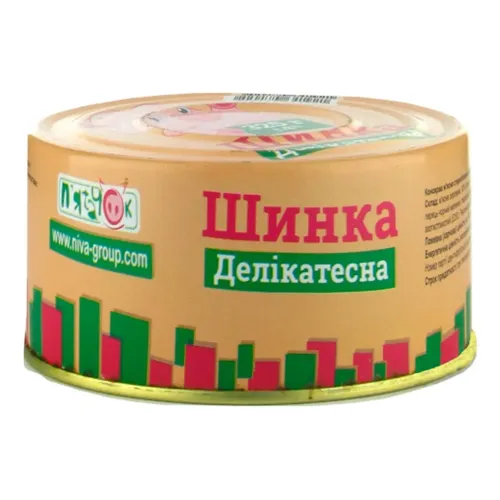 Консерва м'ясна П'ятачок Шинка Делікатесна 325г